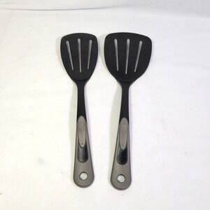 Tailor Made Nylon Spatula Turner Flipper 3 Slotted Lot Of 2 Black